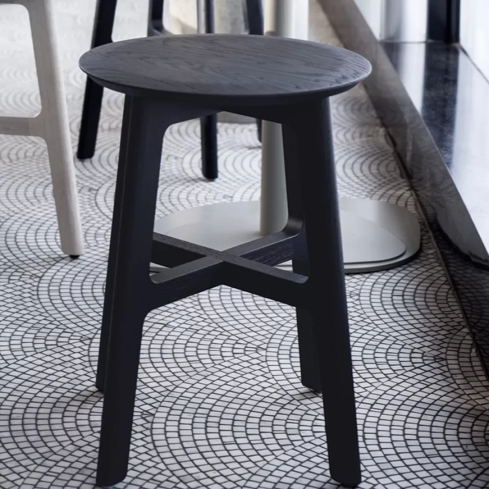 Sgabelli^Zeitraum 1.3 Stool | Sgabello - Rovere Tinto Nero Grafite