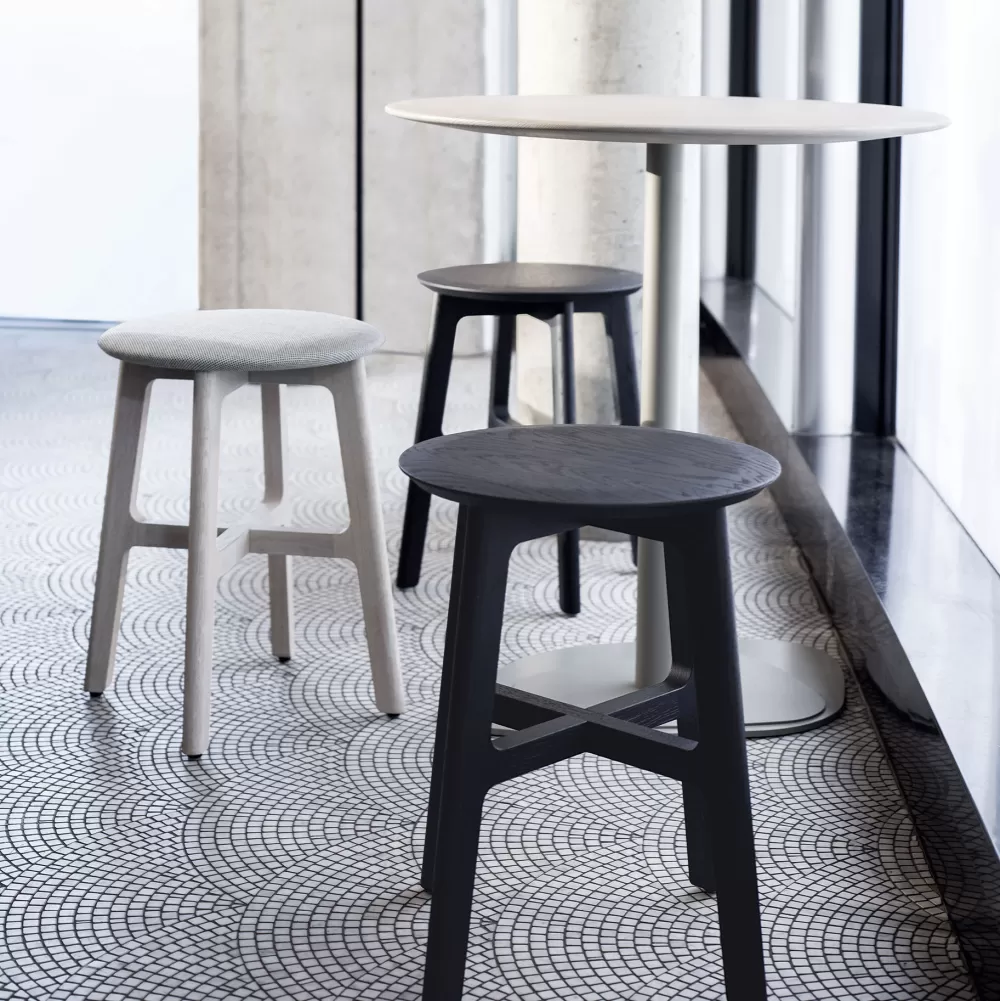 Sgabelli^Zeitraum 1.3 Stool | Sgabello - Rovere Tinto Nero Grafite