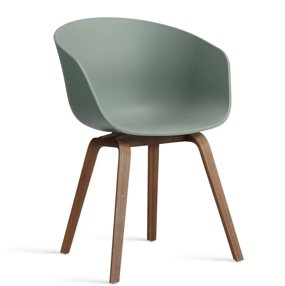 Sedie^HAY Aac 22 Chair | Sedia - Noce/Verde Autunno
