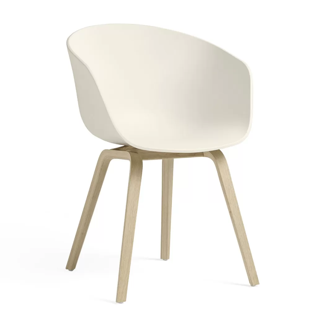 Sedie^HAY Aac 22 Chair | Sedia | Rovere/Bianco Crema