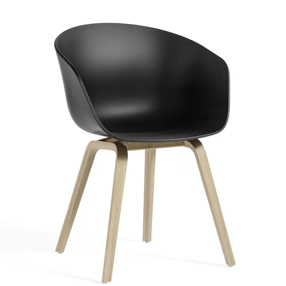 Sedie^HAY Aac 22 Chair | Sedia | Rovere/Nero