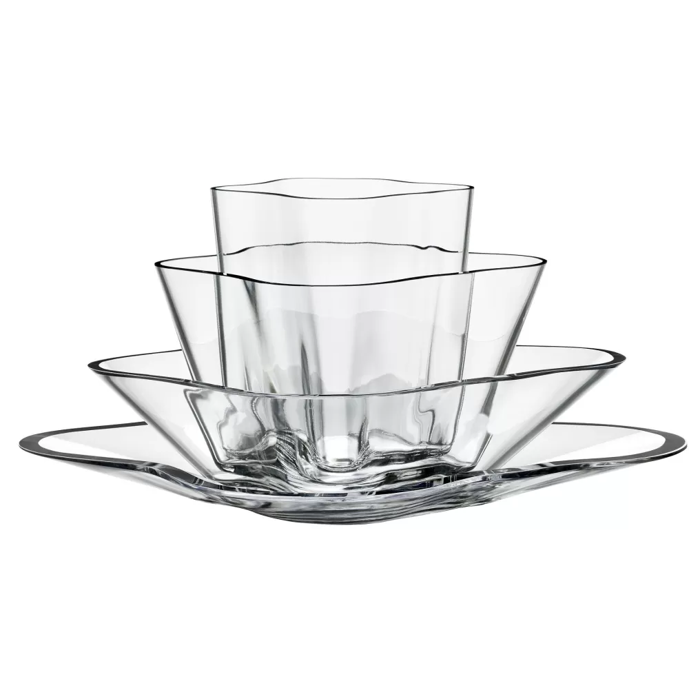 Vasi^Iittala Aalto-Flower Vaso | Trasparente - 175Mm - 4 Parti