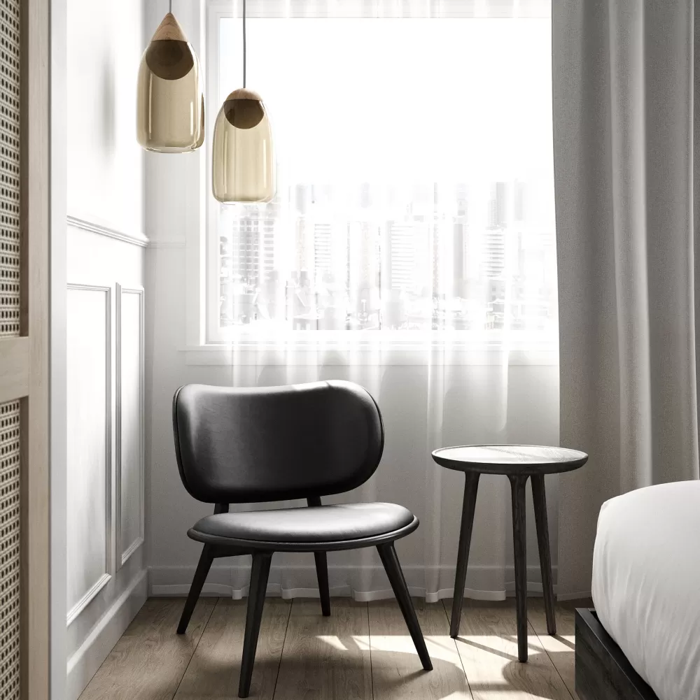 Tavolini^Mater Accent Cafe Table | Tavolino O 70 | Rovere Grigio Sirka