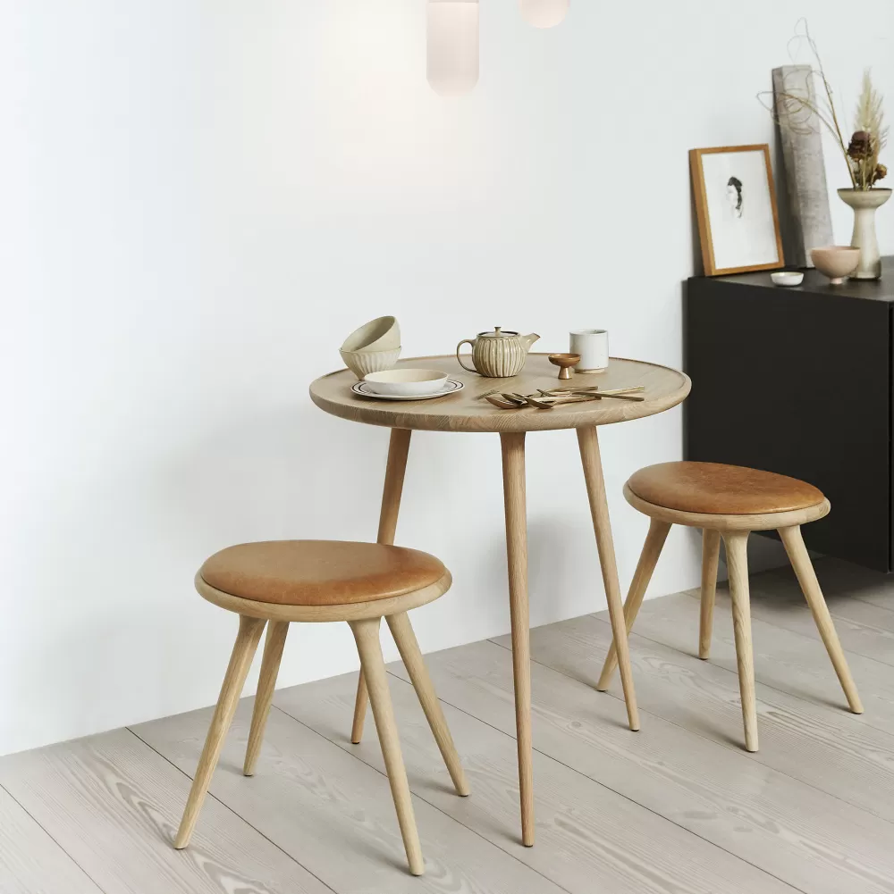Tavolini^Mater Accent Cafe Table O 70 | Tavolino | Rovere