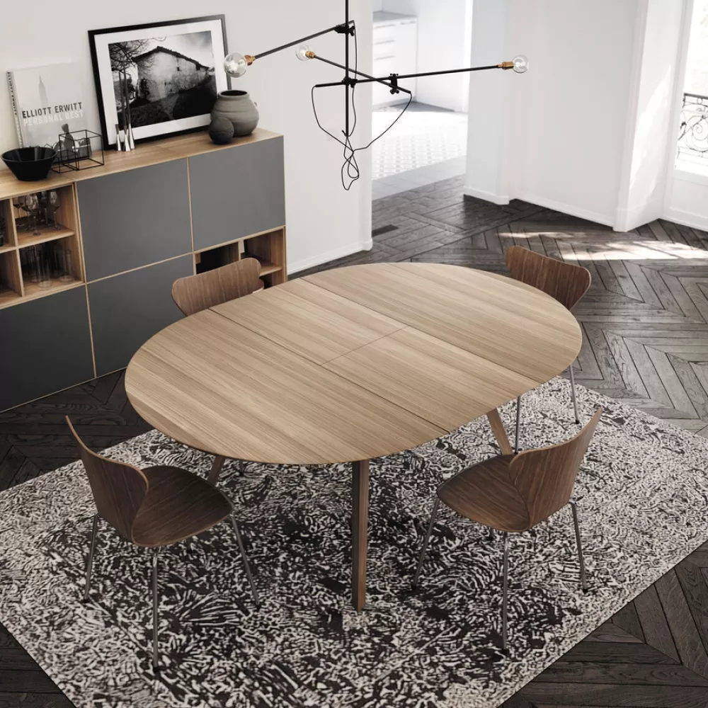 Tavoli Allungabili^Treku Aise Table | Tavolo Rotondo Allungabile | Rovere