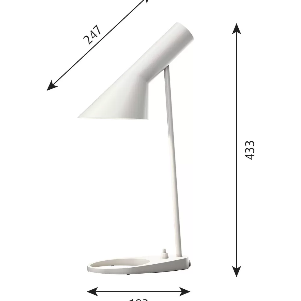 Lampade Da Tavolo^Louis Poulsen Aj Tavolo Mini | Lampada Da Tavolo | Bianco