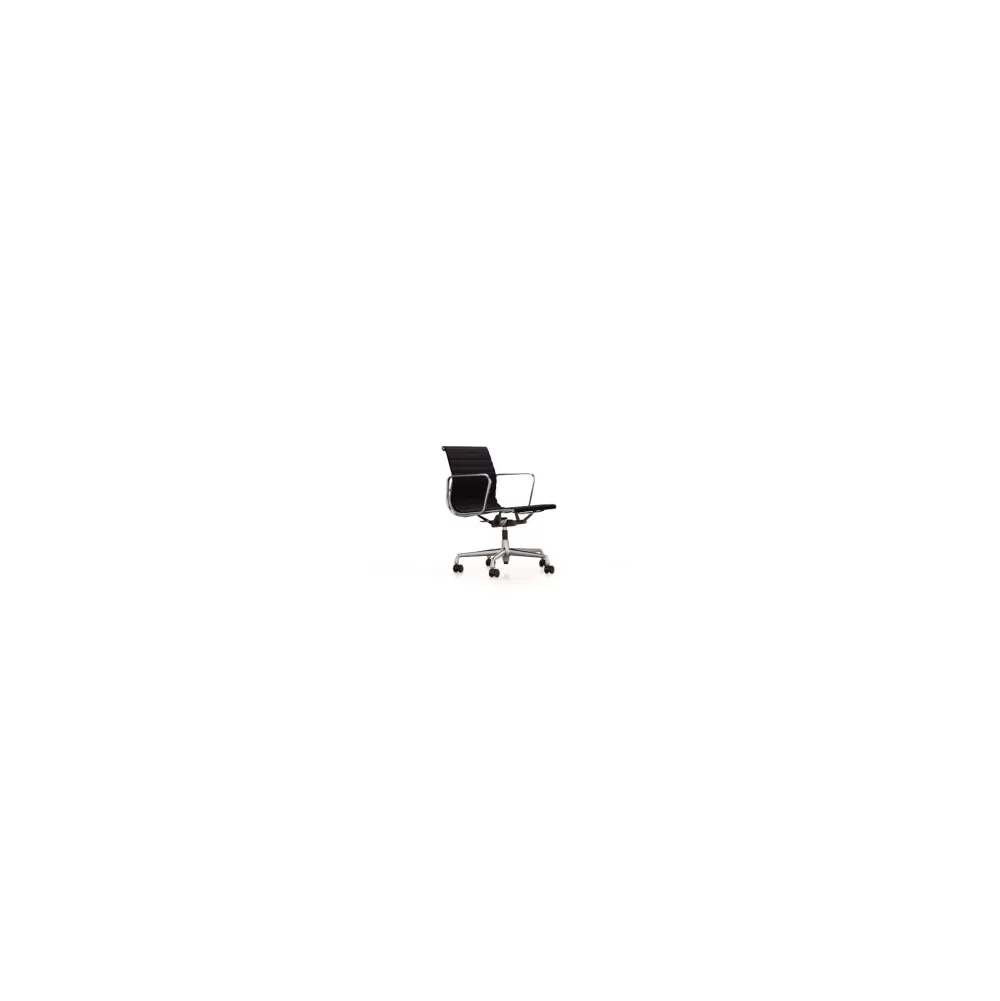 Sedie Da Ufficio^Vitra Aluminium Chair Ea 117 | Poltrona Ufficio | Blu Scuro / Marrone Palude