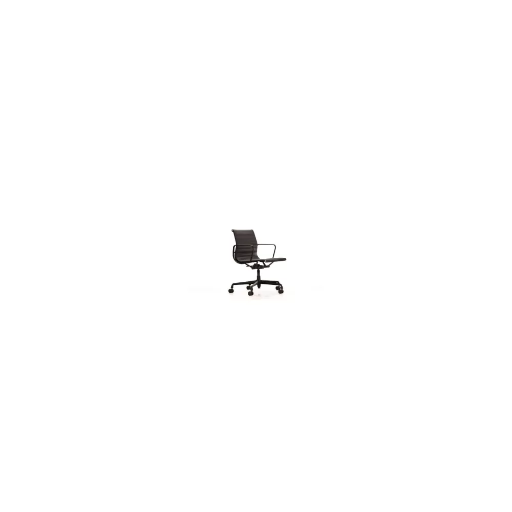 Sedie Da Ufficio^Vitra Aluminium Chair Ea 118 | Poltrona Ufficio | Pelle Asfalto