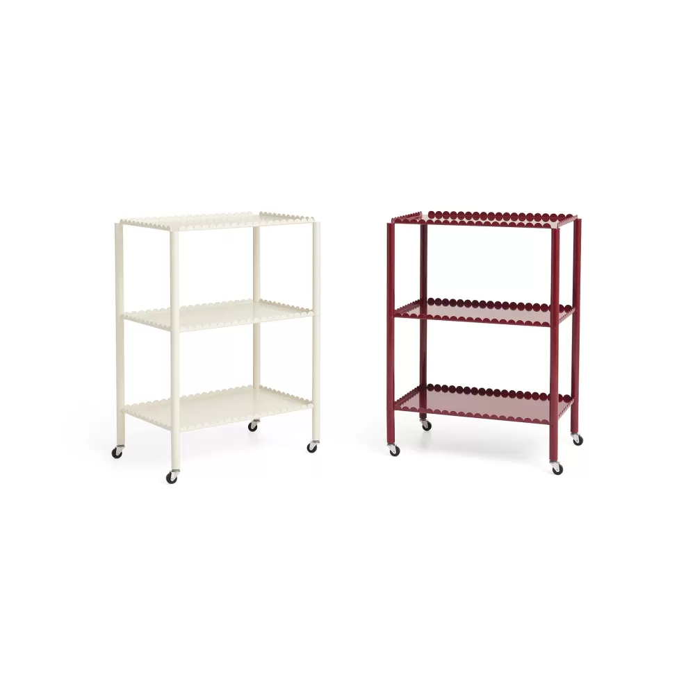 Tavolini^HAY Arcs Trolley | Carrello | Bianco