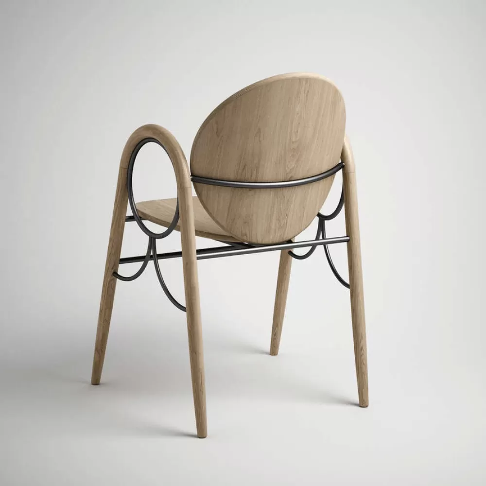 Sedie^Brdr. Krüger Arkade Chair | Sedia | Rovere Oliato Bianco