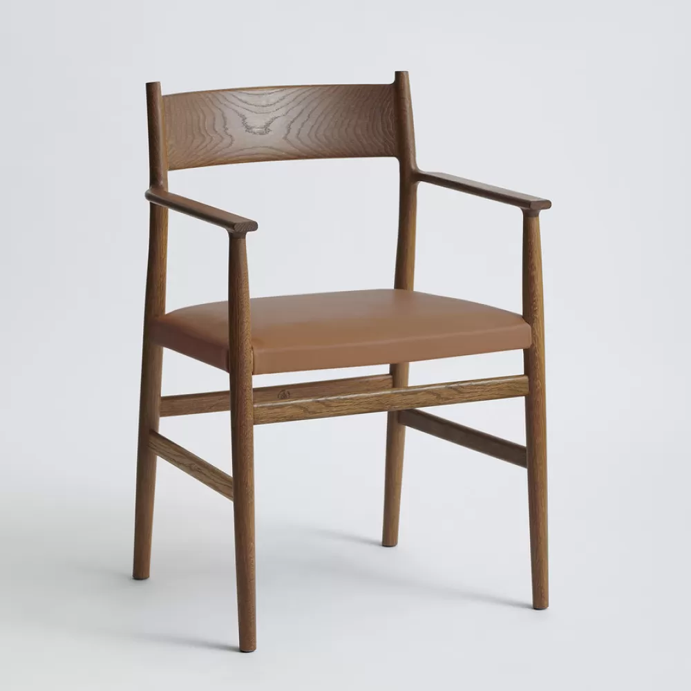 Sedie^Brdr. Krüger Arv Chair | Sedia Con Braccioli | Pelle Cognac