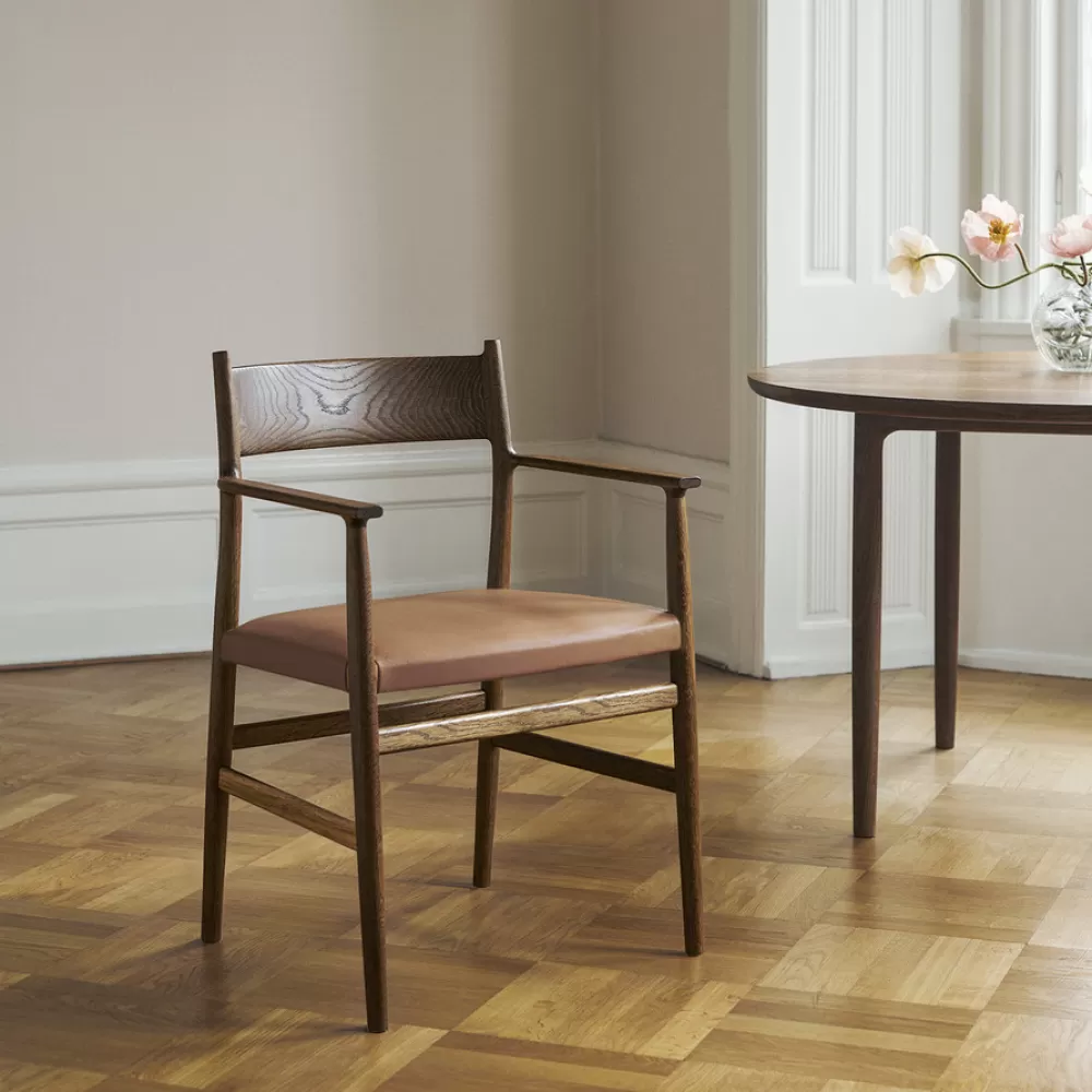 Sedie^Brdr. Krüger Arv Chair | Sedia Con Braccioli | Pelle Cognac