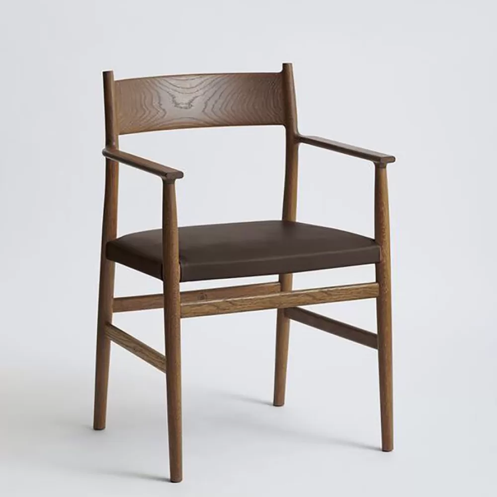 Sedie^Brdr. Krüger Arv Chair | Sedia Con Braccioli | Pelle Marrone