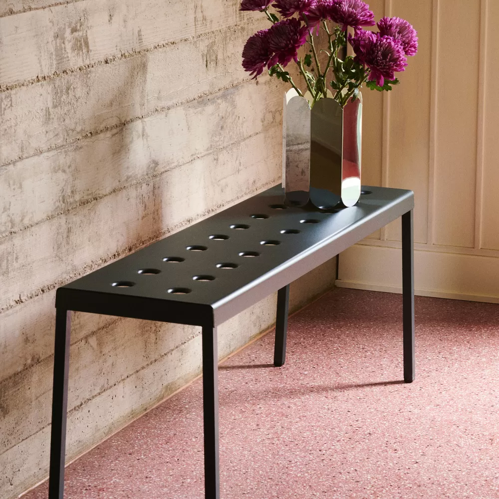 Sedie Per Esterni^HAY Balcony Bench | Panca Per Esterni | Antracite