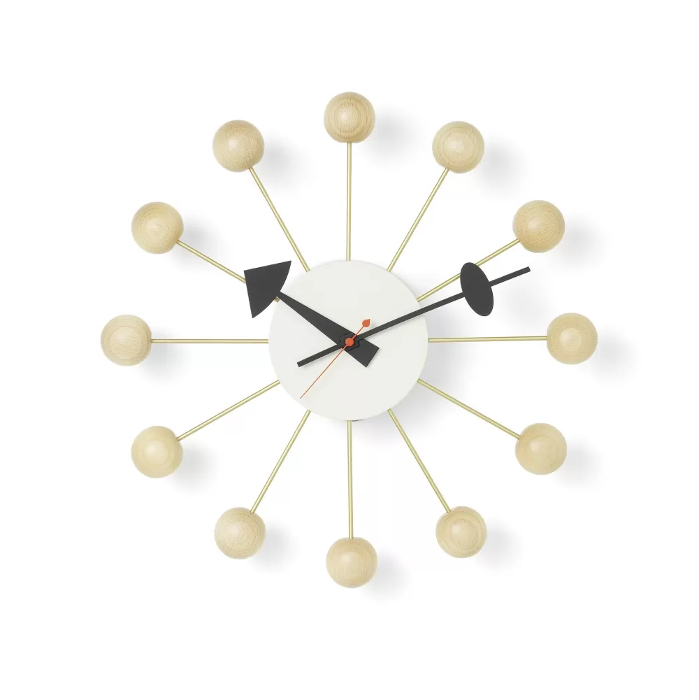 Orologi^Vitra Ball Clock | Orologio Da Parete | Faggio