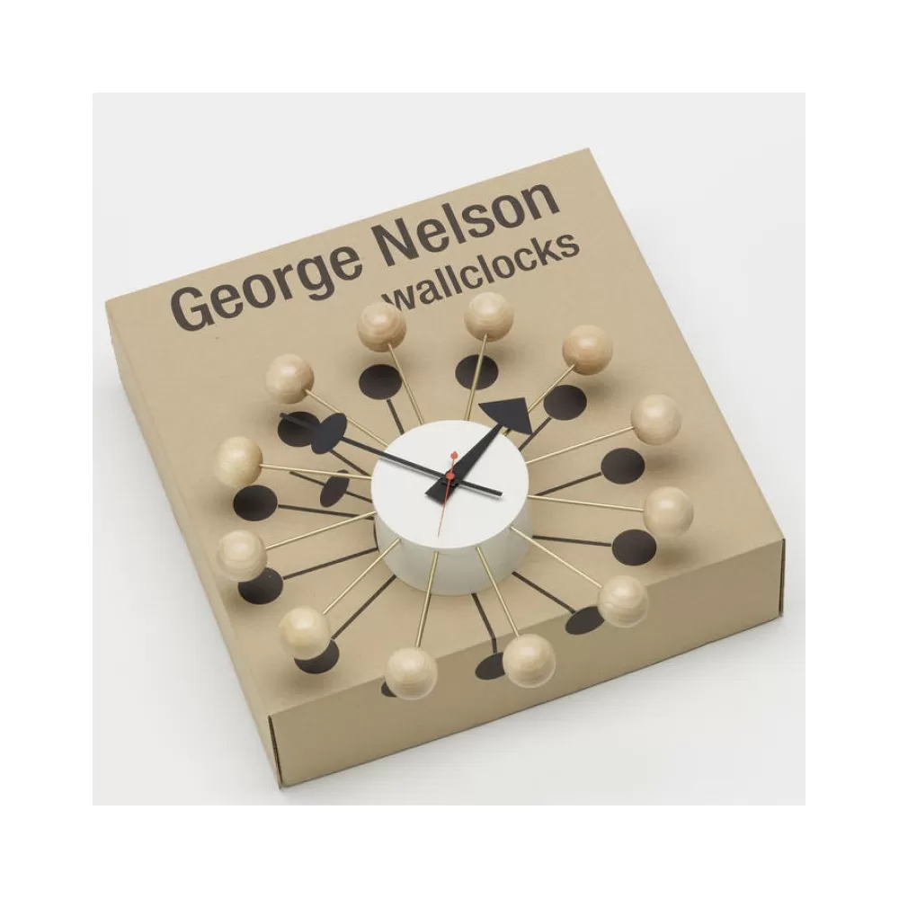 Orologi^Vitra Ball Clock | Orologio Da Parete | Faggio
