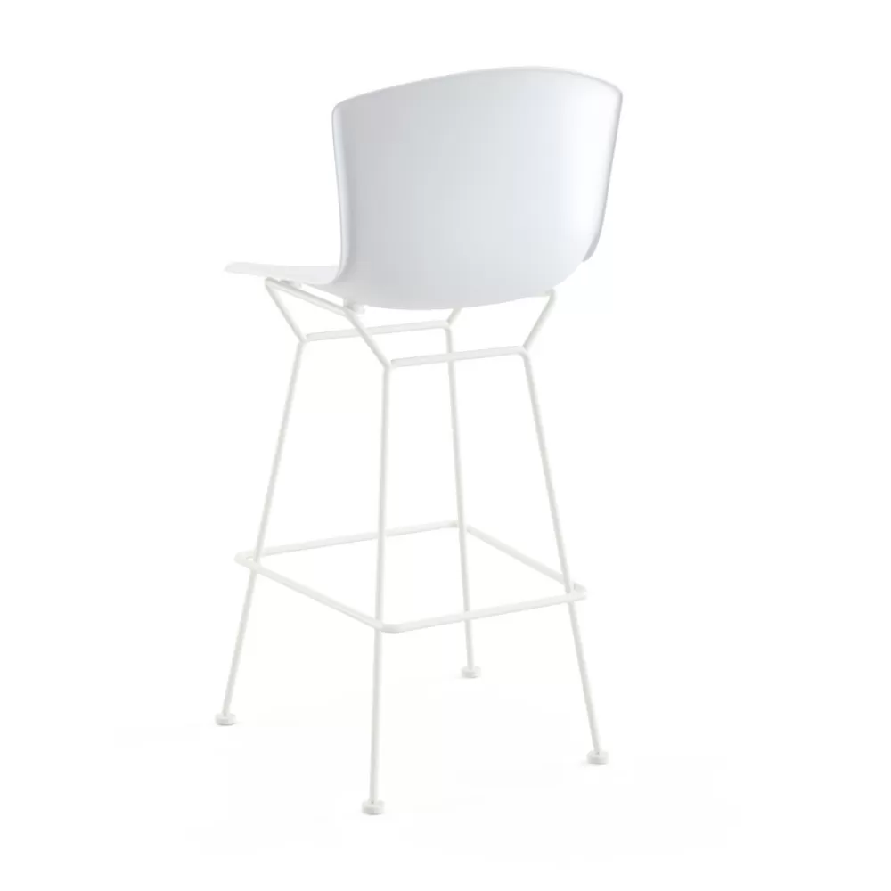 Sgabelli^Knoll Bertoia Plastic Bar Stool | Sgabello Bar | Bianco/Bianco