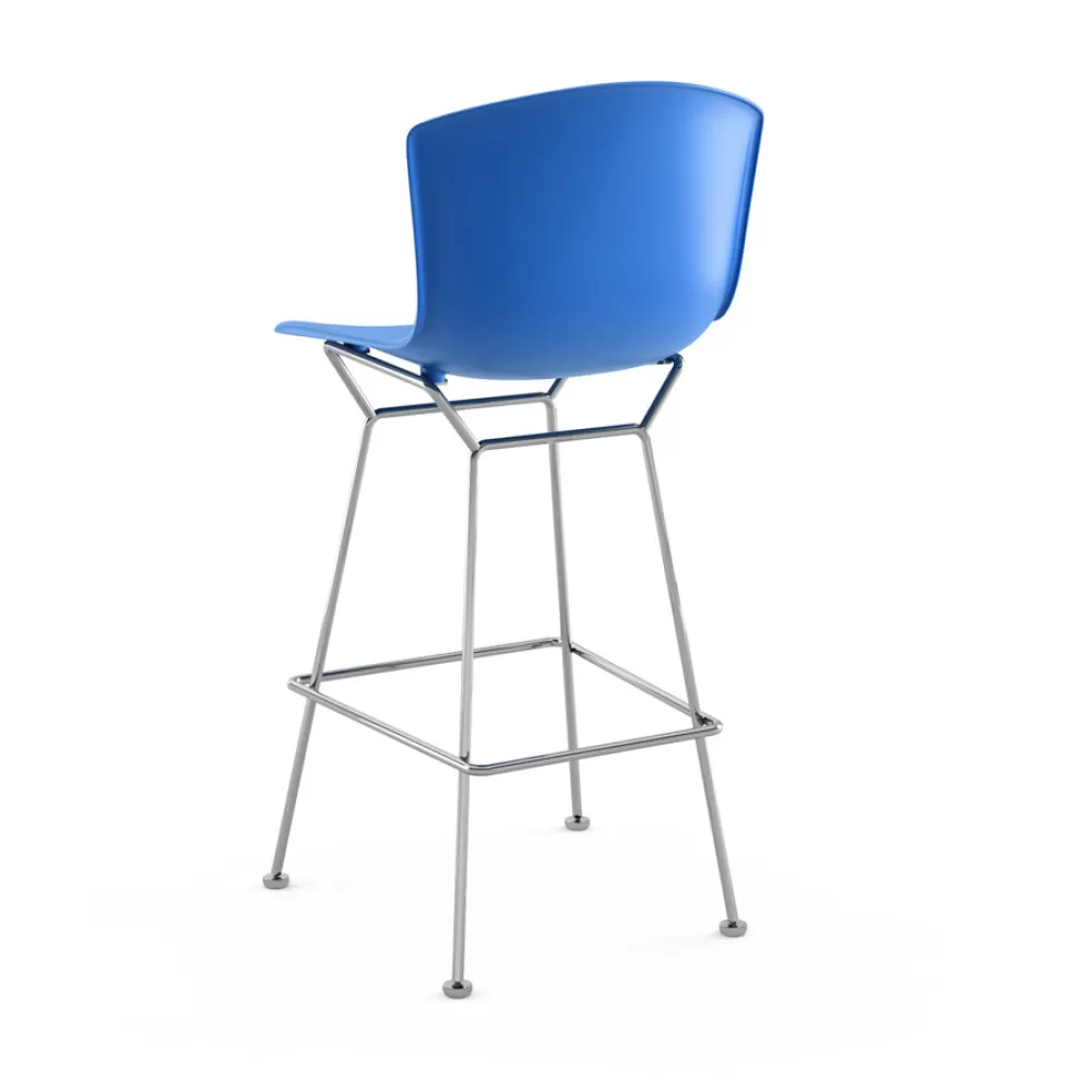 Sgabelli^Knoll Bertoia Plastic Bar Stool | Sgabello Bar | Cromo/Blu