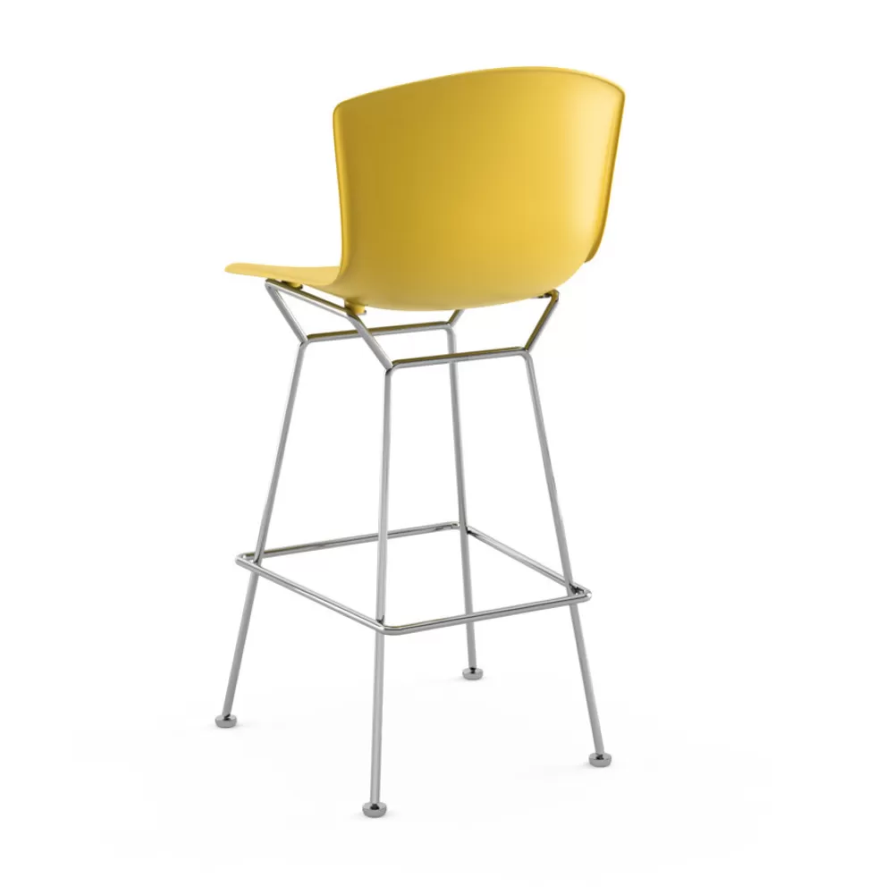 Sgabelli^Knoll Bertoia Plastic Bar Stool | Sgabello Bar | Cromo/Giallo