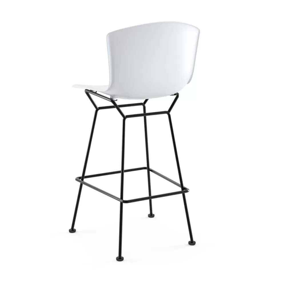 Sgabelli^Knoll Bertoia Plastic Bar Stool | Sgabello Bar | Nero/Bianco