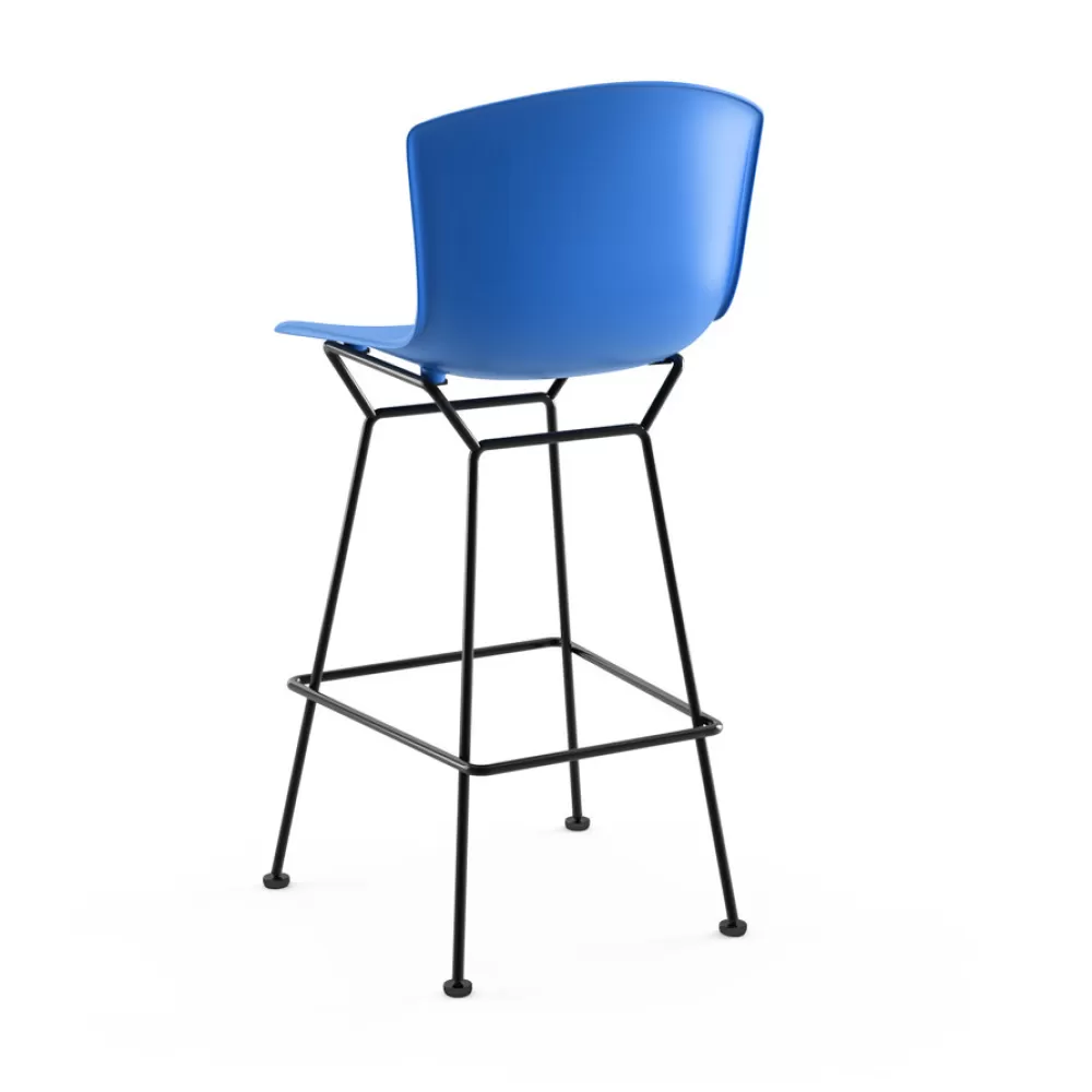 Sgabelli^Knoll Bertoia Plastic Bar Stool | Sgabello Bar | Nero/Blu