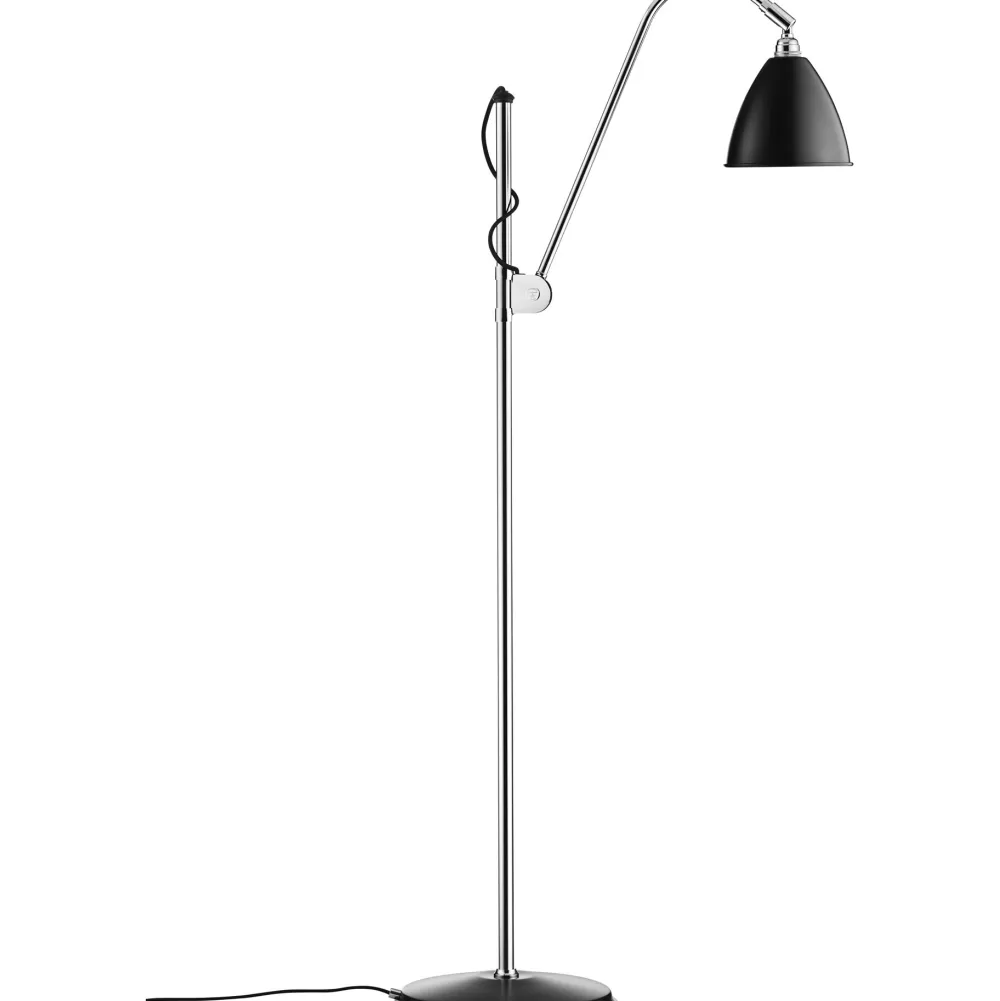 Lampade Da Terra^GUBI Bl3 Floor Lamp | Lampada Da Terra | Cromo - Nero