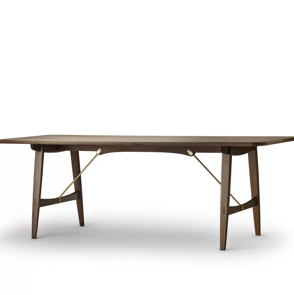 Tavoli Fissi^Carl Hansen & Søn Bm1160 | Tavolo - Noce Oliato/Ottone