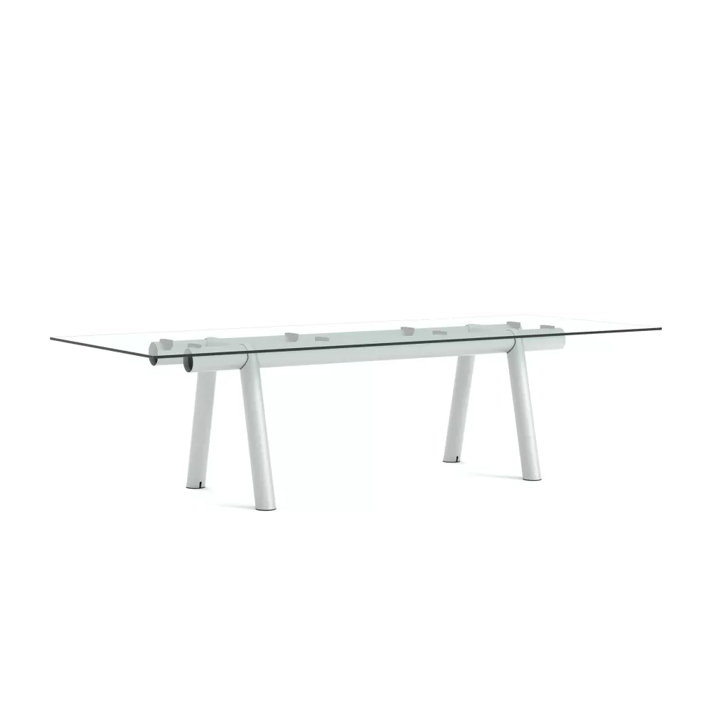 Tavoli Fissi^HAY Boa | Tavolo | Vetro/Grigio - L 280