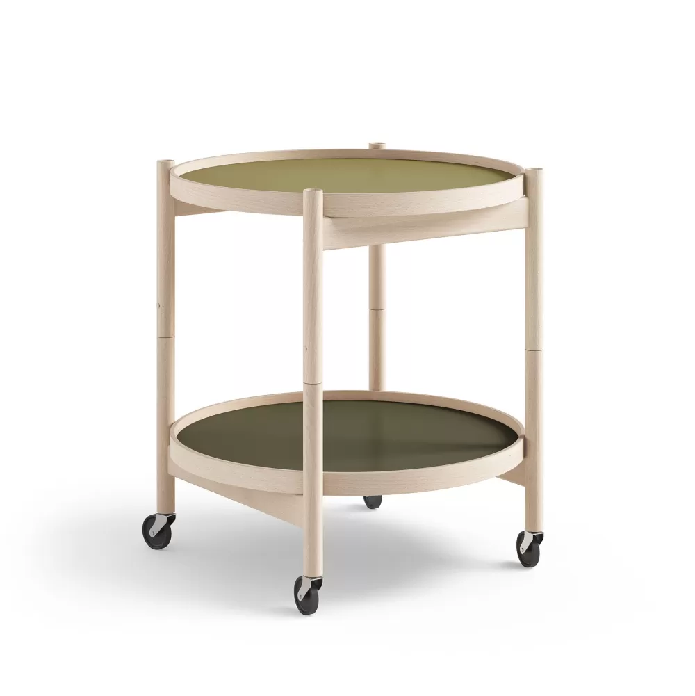 Tavolini^Brdr. Krüger Bolling Tray Table | Tavolino O 50 | Faggio-Verde/Verde Scuro