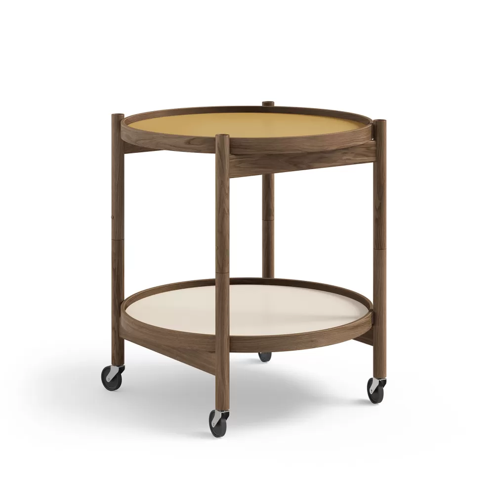 Tavolini^Brdr. Krüger Bolling Tray Table | Tavolino O 50 | Rovere-Giallo/Crema