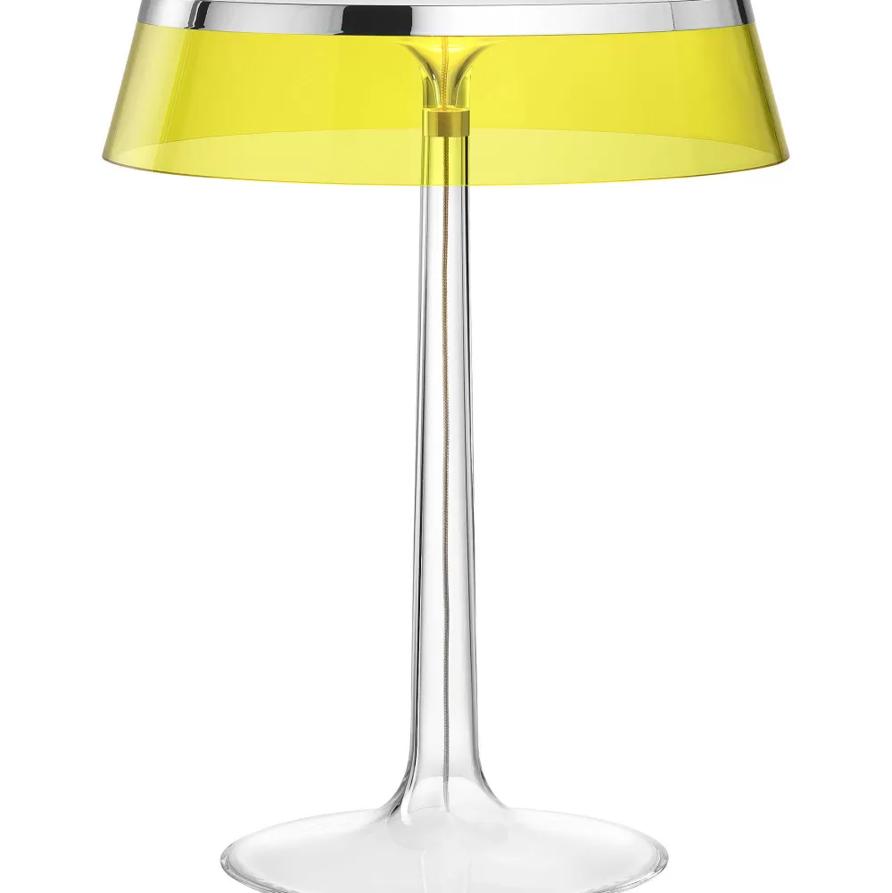 Lampade Da Tavolo^Flos Bon Jour | Cromo - Corona Giallo