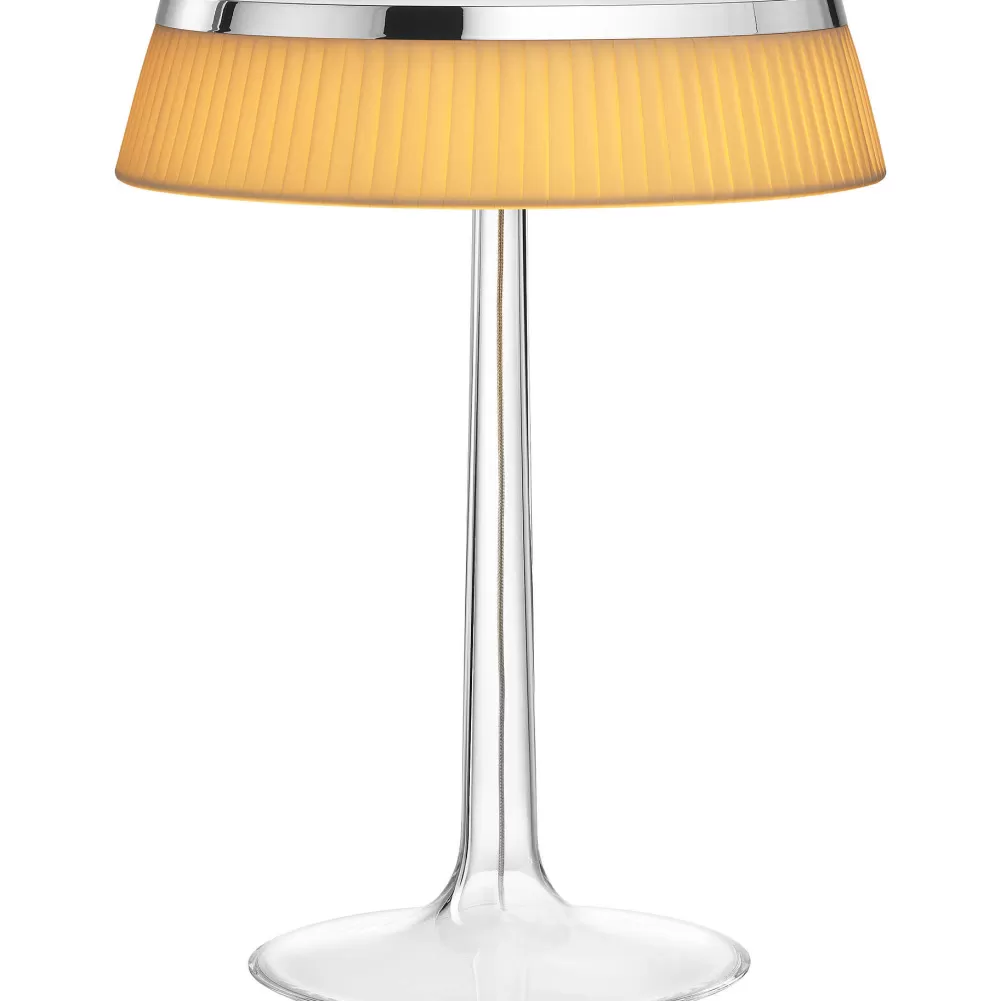 Lampade Da Tavolo^Flos Bon Jour | Cromo - Corona Tessuto