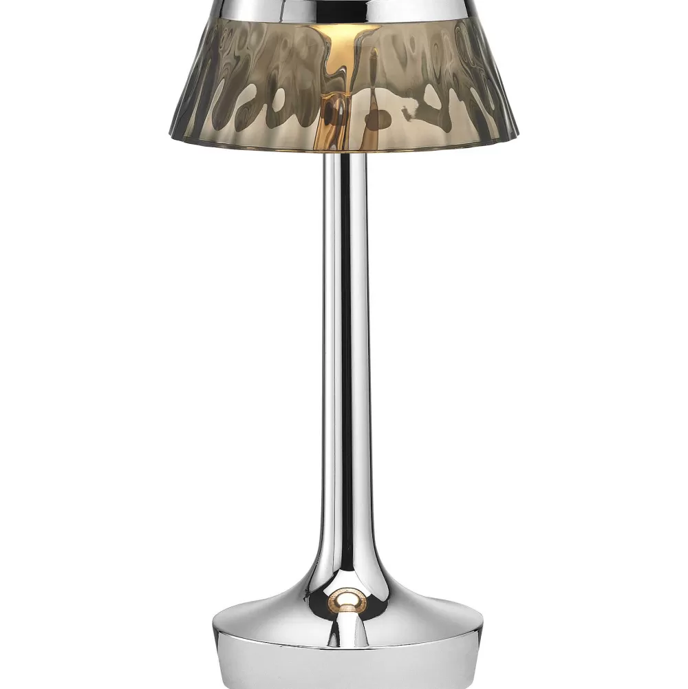 Lampade Da Tavolo^Flos Bon Jour Unplagged | Cromo - Corona Fume