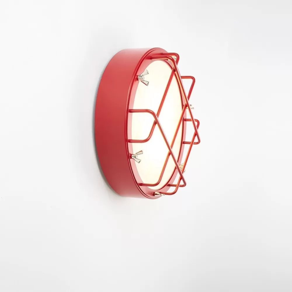 Lampade Da Parete^Zava Cantiere | Lampada Da Parete - Rosso Carmine