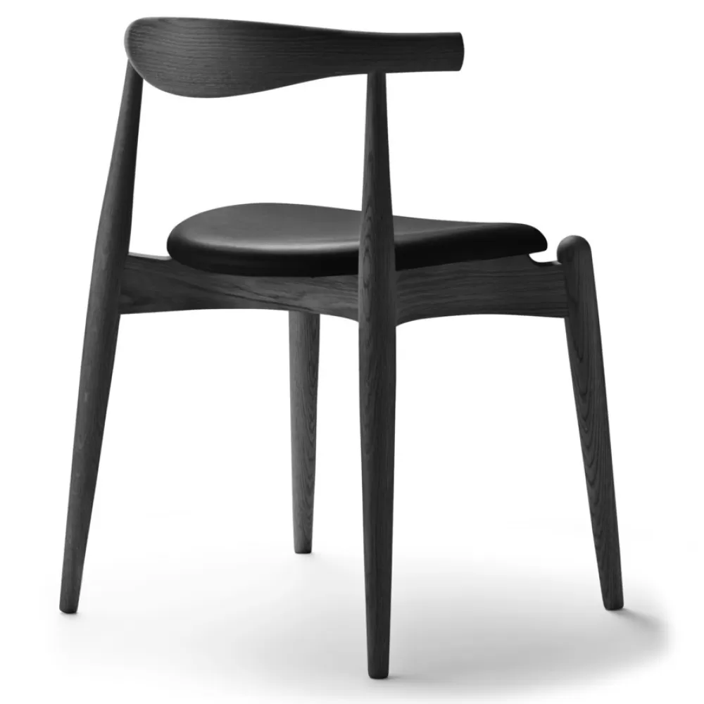 Sedie^Carl Hansen & Søn Ch20 | Sedia | Rovere Nero - Pelle
