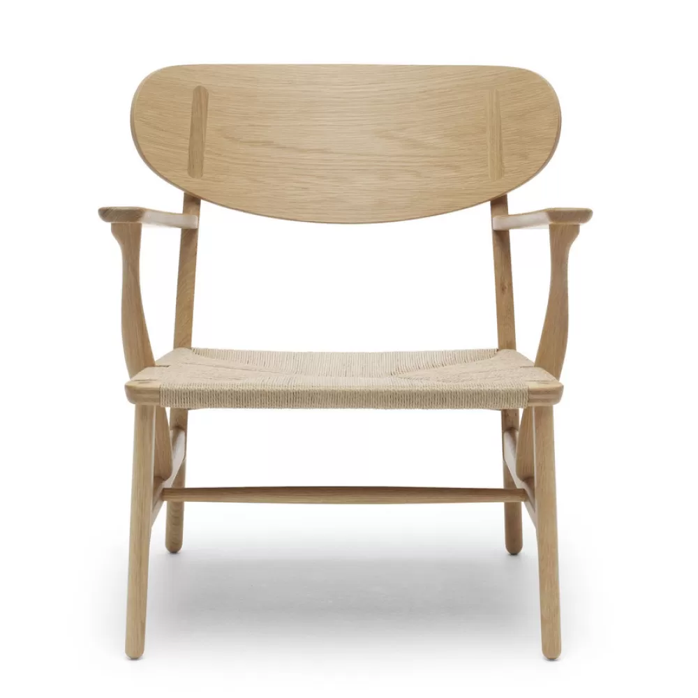 Poltrone Singole^Carl Hansen & Søn Ch22 | Sedia | Rovere Oliato - Paper Cord