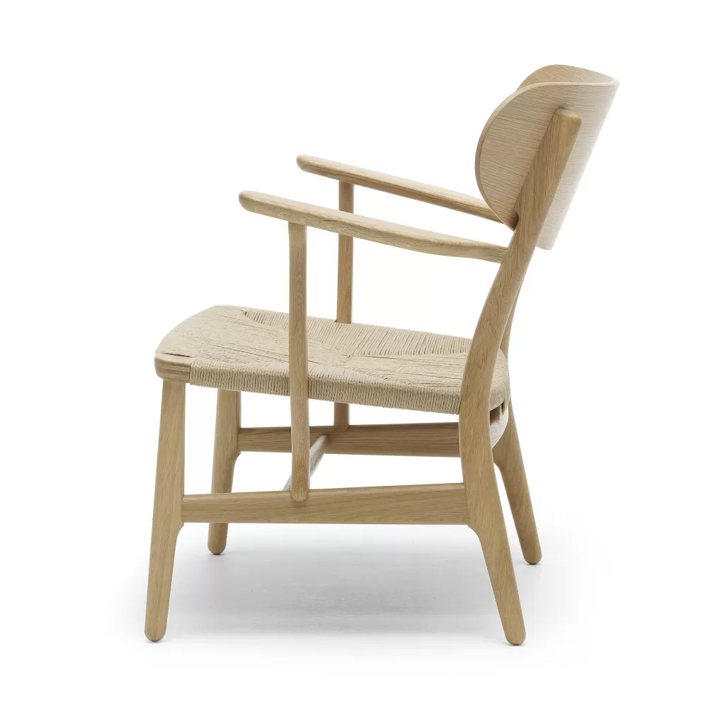 Poltrone Singole^Carl Hansen & Søn Ch22 | Sedia | Rovere Oliato - Paper Cord