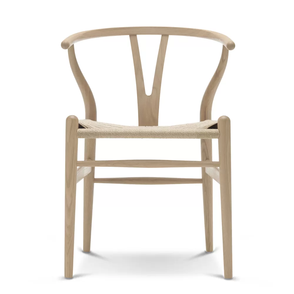 Sedie^Carl Hansen & Søn Ch24 Wishbone Chair | Frassino Oliato Bianco