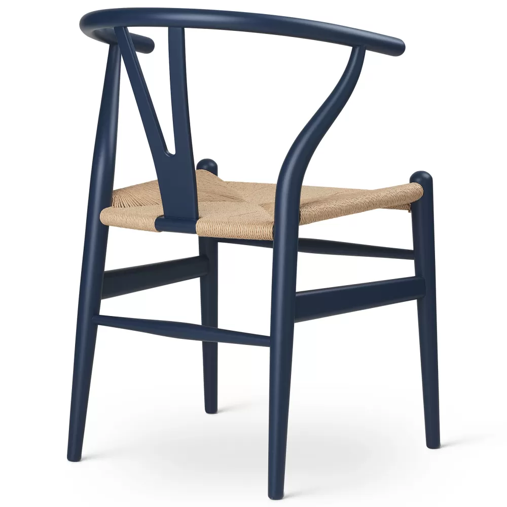 Sedie^Carl Hansen & Søn Ch24 Wishbone Chair Soft | Faggio Blu