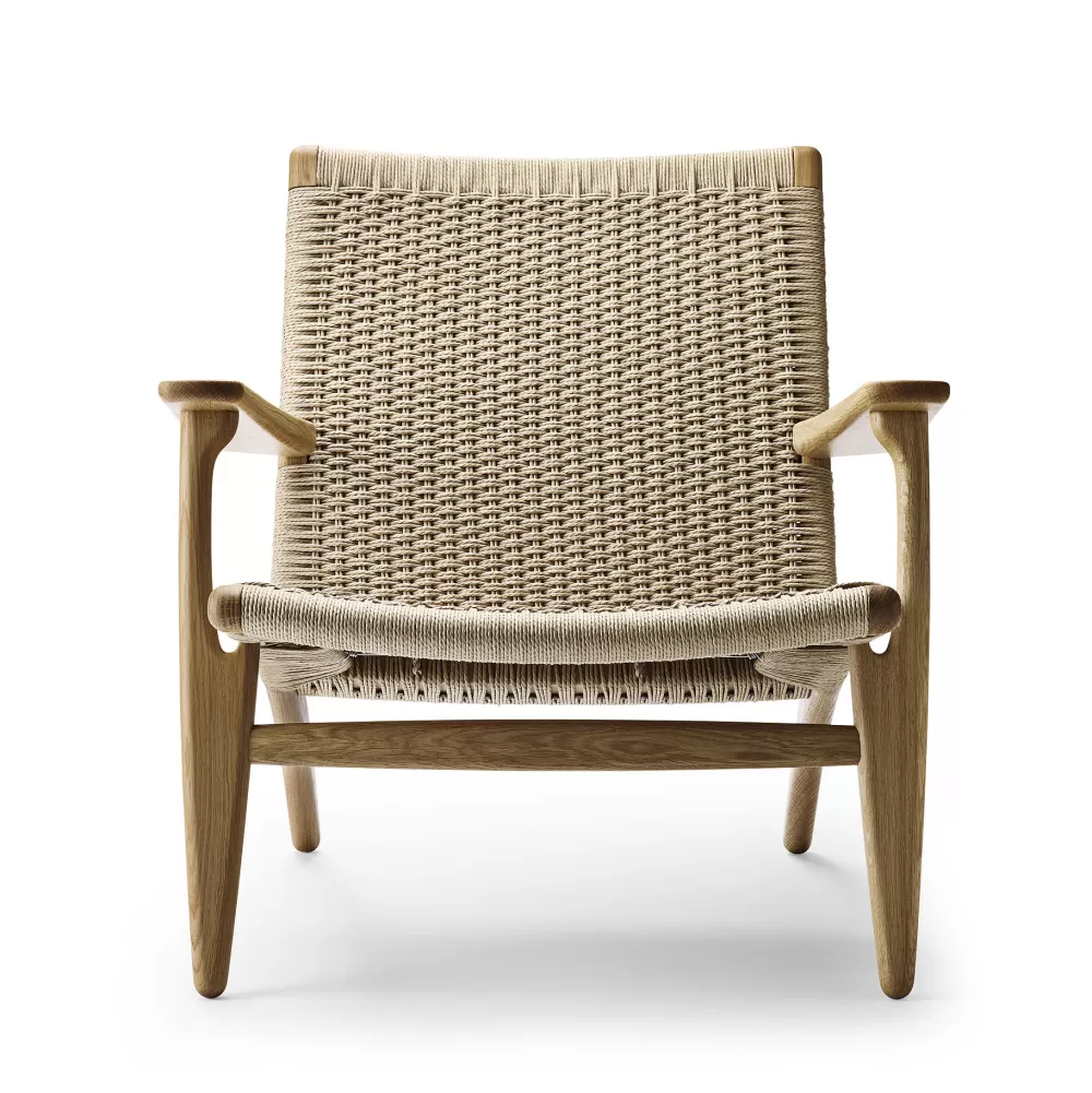 Poltrone Singole^Carl Hansen & Søn Ch25 | Poltrona | Rovere Oliato - Paper Cord