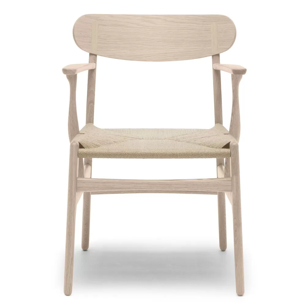 Sedie^Carl Hansen & Søn Ch26 | Sedia | Rovere Saponato - Paper Cord