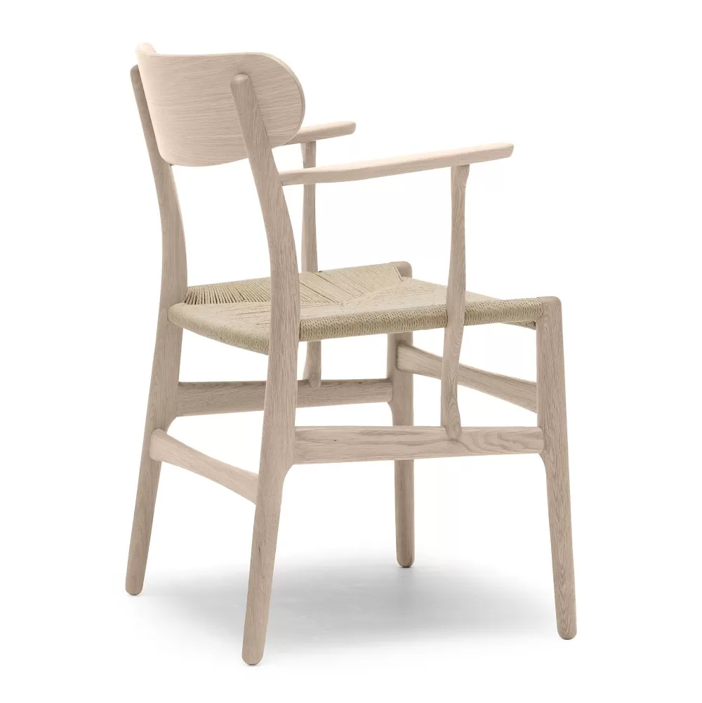 Sedie^Carl Hansen & Søn Ch26 | Sedia | Rovere Saponato - Paper Cord