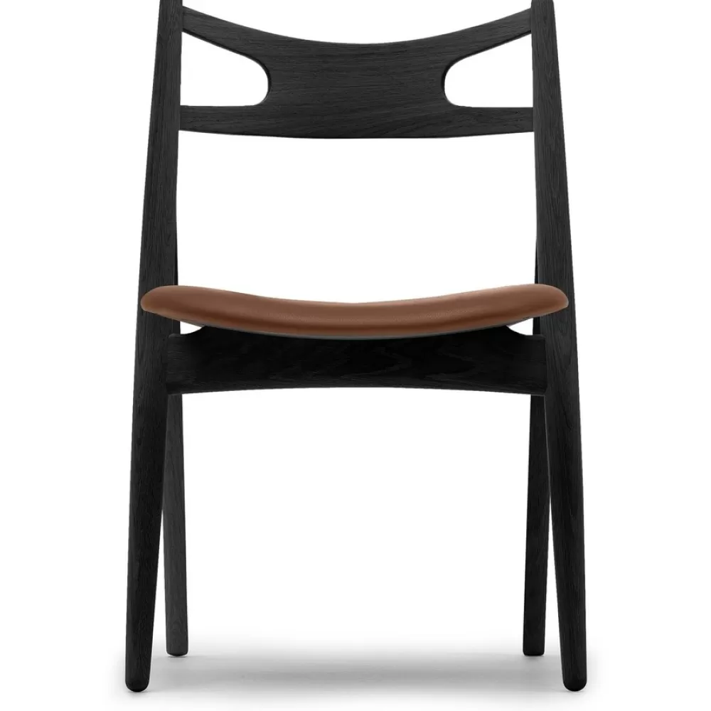 Sedie^Carl Hansen & Søn Ch29P | Sedia | Rovere - Pelle Marrone
