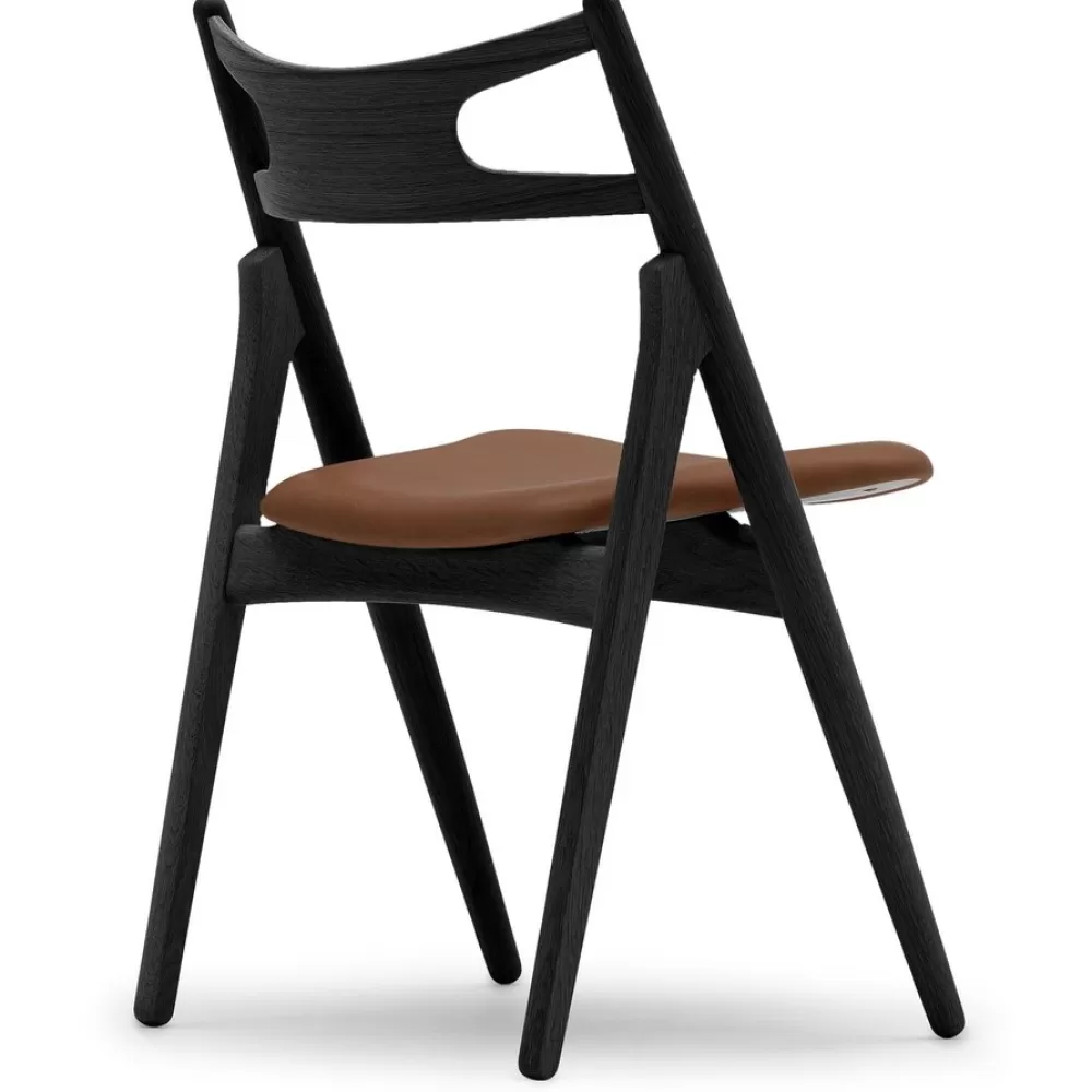 Sedie^Carl Hansen & Søn Ch29P | Sedia | Rovere - Pelle Marrone