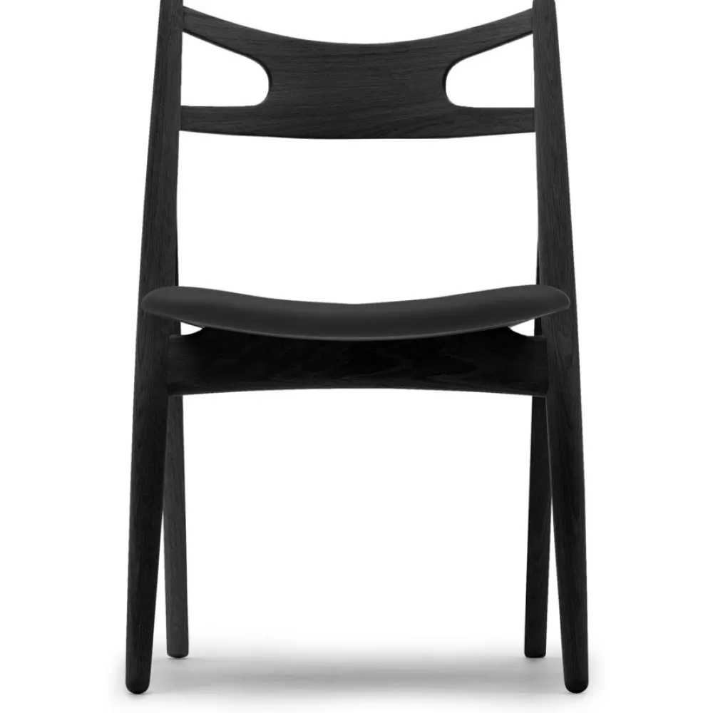 Sedie^Carl Hansen & Søn Ch29P | Sedia | Rovere -Pelle Nera