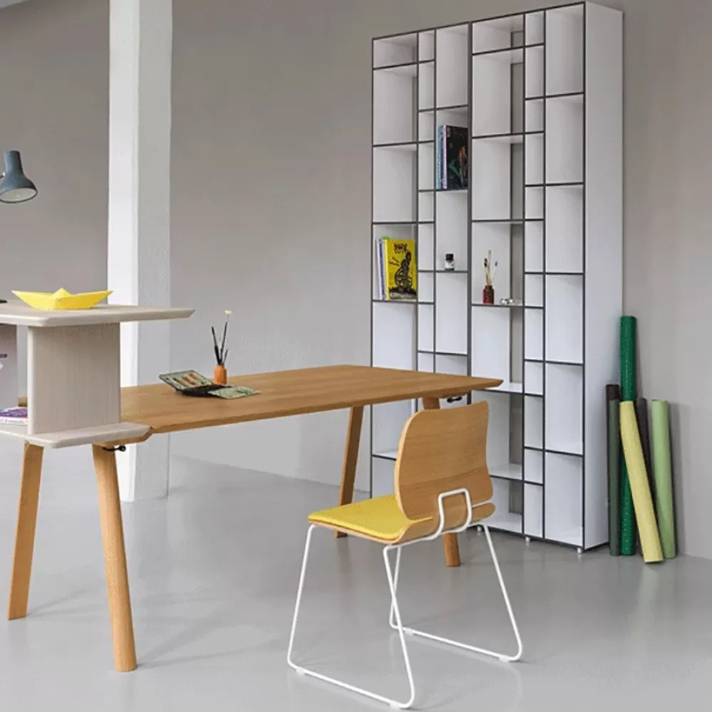 Librerie Da Terra^Zeitraum Code 1 | Scaffale Verticale | Laminato Bianco