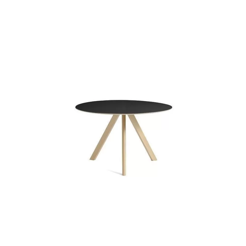 Tavoli Fissi^HAY Cph 20 Round Table | Rovere - Linoleum Nero