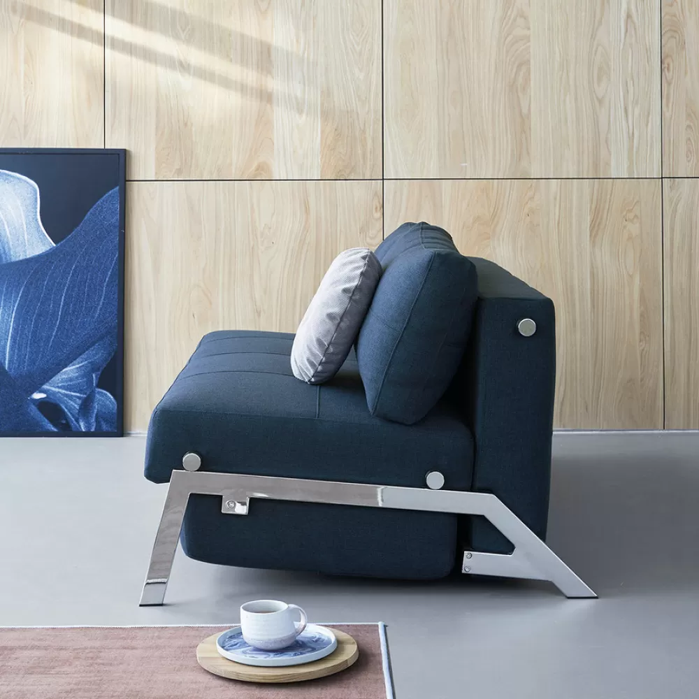 Divani Letto^Innovation Living Cubed 02Divano Letto | 528 - Cromo | 140-200 Cm