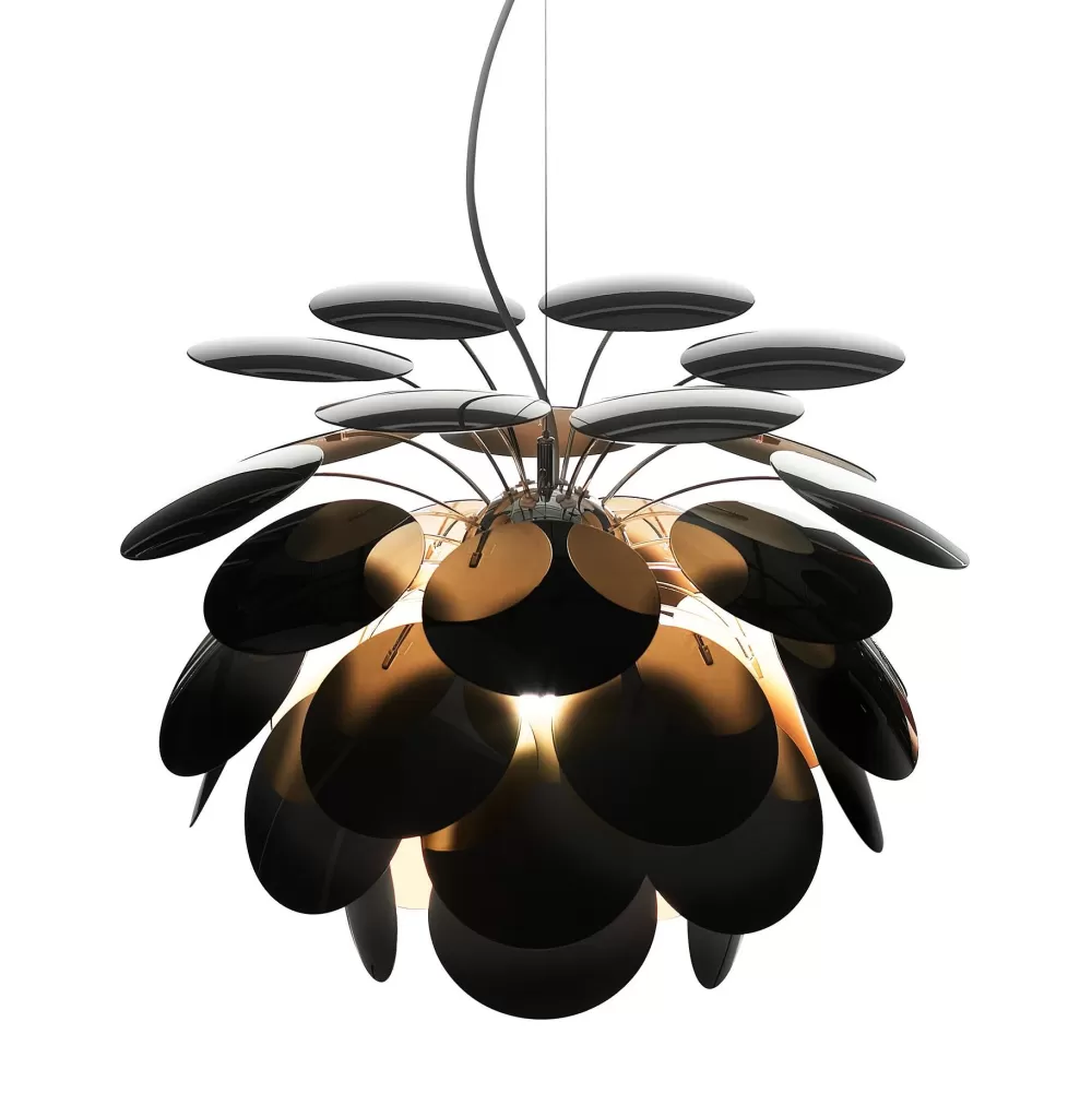 Lampade A Sospensione^Marset Discoco 68 | Lampada A Sospensione | Nero / Oro