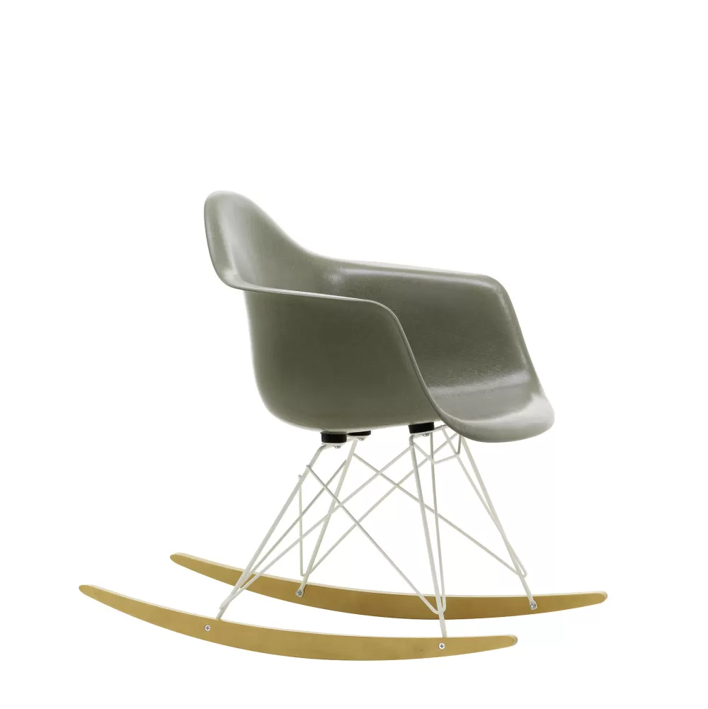 Sedie^Vitra Eames Fiberglass Armchair Rar | Poltrona A Dondolo | Raw Umber
